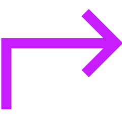Line Arrow Bend Up Right Icon from Sharp Neon Set