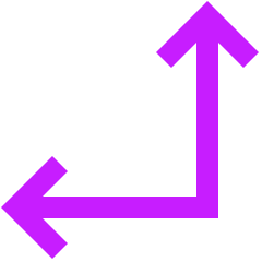 Line Arrow Bottom Right Corner Icon from Sharp Neon Set