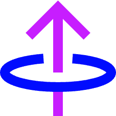 Line Arrow Elipse Up Icon from Sharp Neon Set