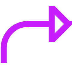 Triangle Arrow Curve Up Right Icon from Sharp Neon Set