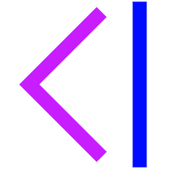 Tailless Line Arrow Left 2 Icon from Sharp Neon Set