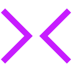 Tailless Line Arrow Shrink Horizontal 1 Icon from Sharp Neon Set