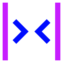 Tailless Line Arrow Shrink Horizontal 2 Icon from Sharp Neon Set