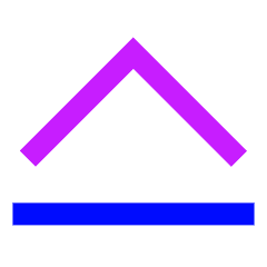 Tailless Line Arrow Up 2 Icon from Sharp Neon Set