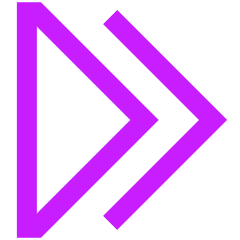 Double Tailless Triangle Arrow Right Icon from Sharp Neon Set