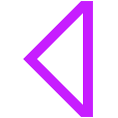 Tailless Triangle Arrow Left 1 Icon from Sharp Neon Set