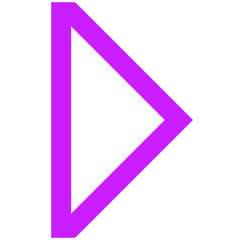 Tailless Triangle Arrow Right 1 Icon from Sharp Neon Set