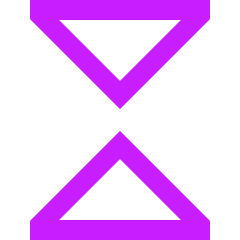 Tailless Triangle Arrow Shrink Vertical Icon from Sharp Neon Set