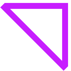 Tailless Triangle Arrow Top Right Icon from Sharp Neon Set