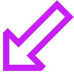 Thick Arrow Diagonal Bottom Left Icon from Sharp Neon Set