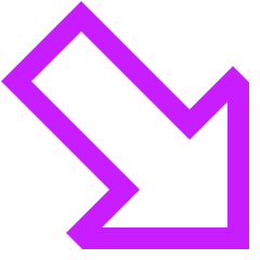 Thick Arrow Diagonal Bottom Right Large Icon from Sharp Neon Set