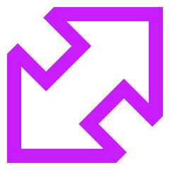 Thick Arrow Diagonal Large 1 Icon from Sharp Neon Set