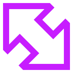 Thick Arrow Diagonal Large 2 Icon from Sharp Neon Set