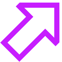 Thick Arrow Diagonal Upper Right Large Icon from Sharp Neon Set