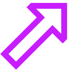 Thick Arrow Diagonal Upper Right Icon from Sharp Neon Set