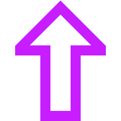 Thick Arrow Up Icon from Sharp Neon Set