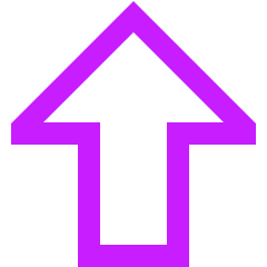 Thick Arrow Up Large Icon from Sharp Neon Set