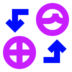 Deepfake Technology 2 Icon from Sharp Neon Set