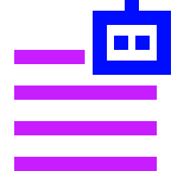 Ai Generate Text Robot Icon from Sharp Neon Set