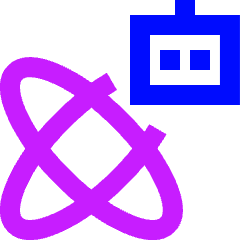 Ai Science Robot Icon from Sharp Neon Set