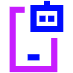 Mobile Ai Robot Icon from Sharp Neon Set