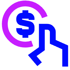 Investment Selection Icon from Sharp Neon Set