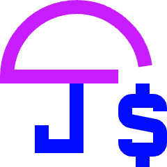 Security Umbrella Icon from Sharp Neon Set