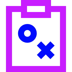 Strategy Tasks Icon from Sharp Neon Set
