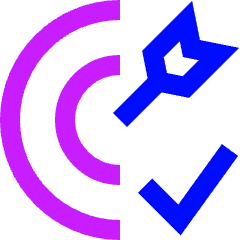 Target Check Icon from Sharp Neon Set