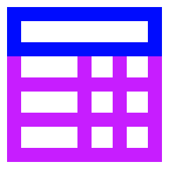 Table Icon from Sharp Neon Set