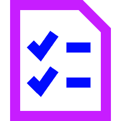 Task List Icon from Sharp Neon Set