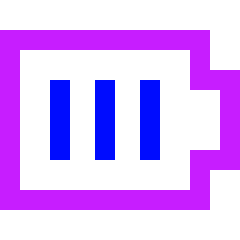 Battery Full 1 Icon from Sharp Neon Set