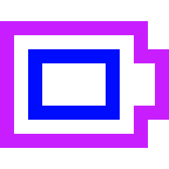 Battery Full 3 Icon from Sharp Neon Set