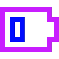 Battery Low 3 Icon from Sharp Neon Set