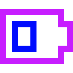 Battery Medium 3 Icon from Sharp Neon Set