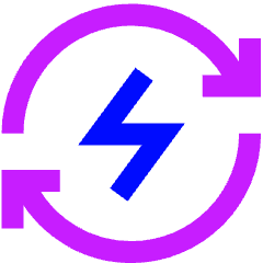 Wireless Fast Charging Icon from Sharp Neon Set