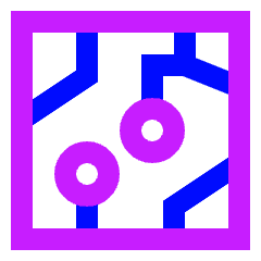 Electrical Circuit Icon from Sharp Neon Set