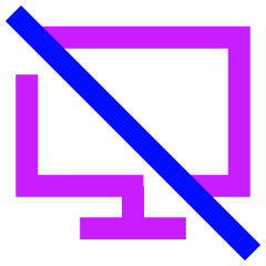 Desktop Disable Icon from Sharp Neon Set
