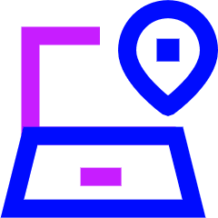 Laptop Track Icon from Sharp Neon Set