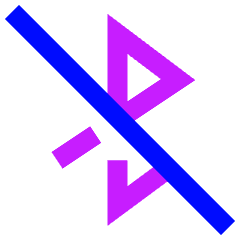 Bluetooth Disabled Icon from Sharp Neon Set