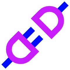 Plugs Icon from Sharp Neon Set