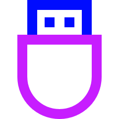 Usb Drive Icon from Sharp Neon Set