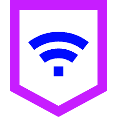 VPN Connection Icon from Sharp Neon Set