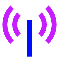 Wifi Antenna Icon from Sharp Neon Set