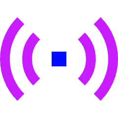 Wifi Horizontal Icon from Sharp Neon Set