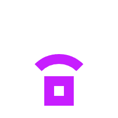 Wifi Signal Low Icon from Sharp Neon Set
