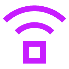 Wifi Signal Medium Icon from Sharp Neon Set
