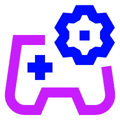 Controller Setting Gear Icon from Sharp Neon Set