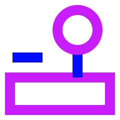 Controller Stick Icon from Sharp Neon Set
