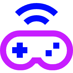 Controller Wireless Icon from Sharp Neon Set
